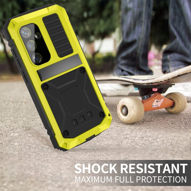 For Samsung Galaxy S24+ 5G R-JUST Life Waterproof Dustproof Shockproof Phone Case(Yellow) - free shipping - PMC TechLife - Order now!