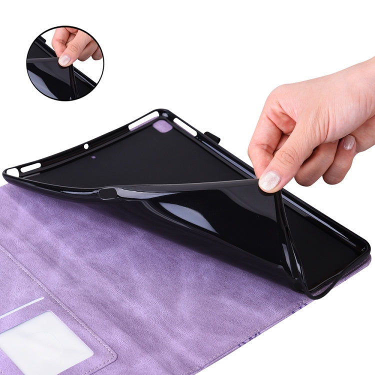 For Xiaomi Redmi Pad SE Big Butterfly Embossed Leather Tablet Case(Purple) - More Tablet Cases by PMC TechLife | Online Shopping South Africa | PMC TechLife