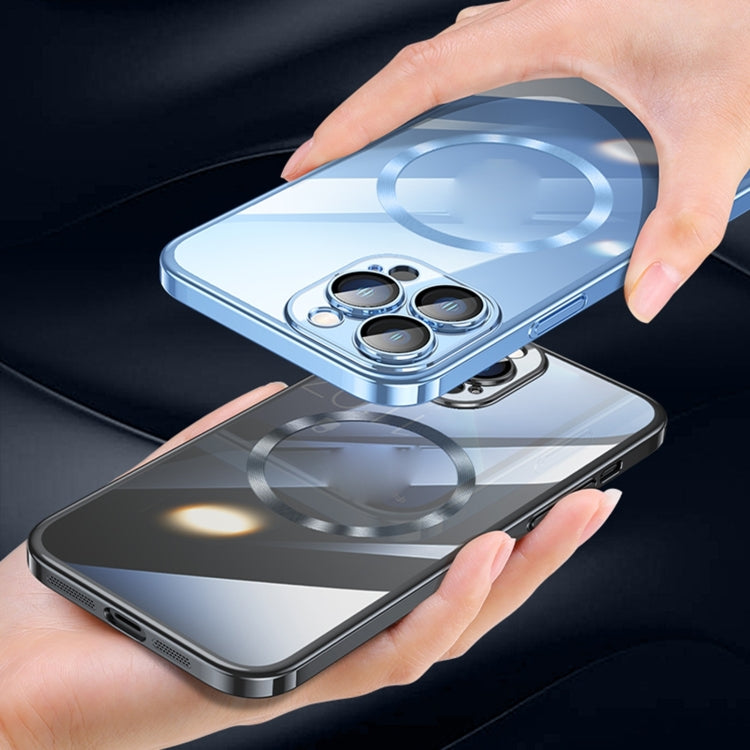 For iPhone 15 Plus Magsafe Magnetic Electroplated PC Phone Case(Black) - iPhone 15 Plus Cases by PMC TechLife | Online Shopping South Africa | PMC TechLife