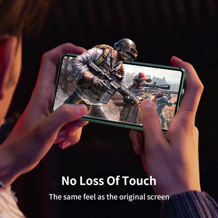 For Samsung Galaxy S25 Ultra 5G MagSafe Magnetic HD Frosted Tempered Glass Holder Phone Case(Green) - Galaxy S25 Ultra 5G Cases by PMC TechLife | Online Shopping South Africa | PMC TechLife | Buy Now Pay Later Mobicred