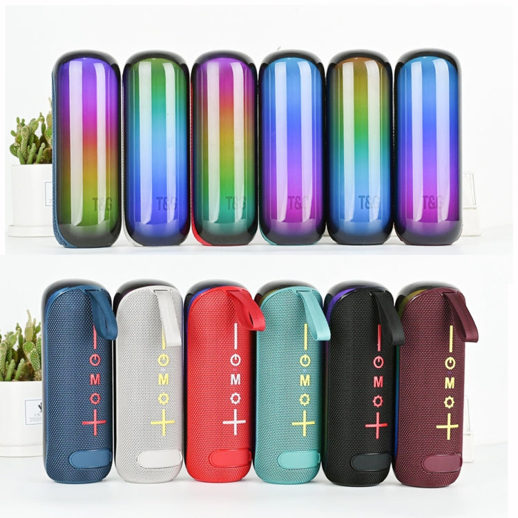 T&G TG-384 Mini Portable Bluetooth Speaker Support TF / U-disk / RGB Light(Blue) - free shipping - PMC Jewellery - Order now!