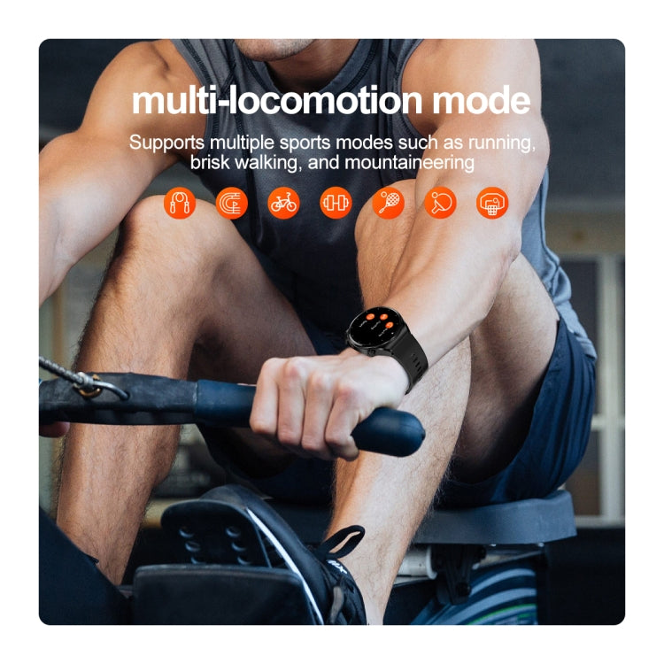 S22 Air Pump Blood Pressure Testing ECG Health Smart Watch, 1.39 inch Round Screen(Blue) - free shipping - PMC TechLife - Order now!