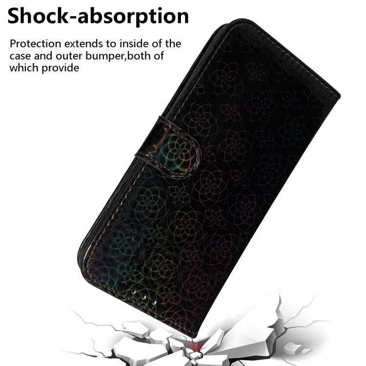 For Google Pixel 9 Pro Colorful Magnetic Buckle Leather Phone Case(Black) - Google Cases by PMC TechLife | Online Shopping South Africa | PMC TechLife | Buy Now Pay Later Mobicred