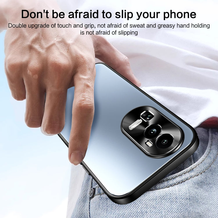 For OPPO Reno10 Pro+ Global R-JUST RJ-61 Electroplating Frosted TPU + PC Phone Case(Pink) - OPPO Cases by R-JUST | Online Shopping South Africa | PMC TechLife | Buy Now Pay Later Mobicred