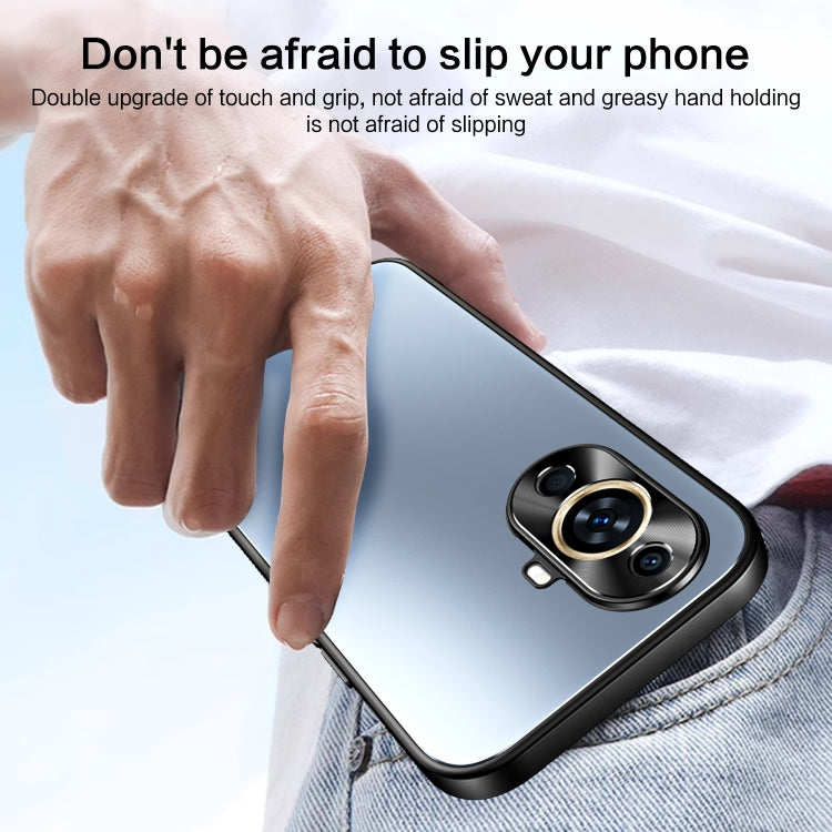 For Huawei nova 11 Pro R-JUST RJ-61 Electroplating Frosted TPU + PC Phone Case(Grey) - Huawei Cases by R-JUST | Online Shopping South Africa | PMC TechLife | Buy Now Pay Later Mobicred