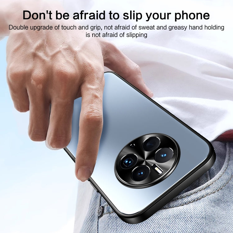 For Huawei Mate 50 Pro R-JUST RJ-61 Electroplating Frosted TPU + PC Phone Case(Silver) - Huawei Cases by R-JUST | Online Shopping South Africa | PMC TechLife | Buy Now Pay Later Mobicred