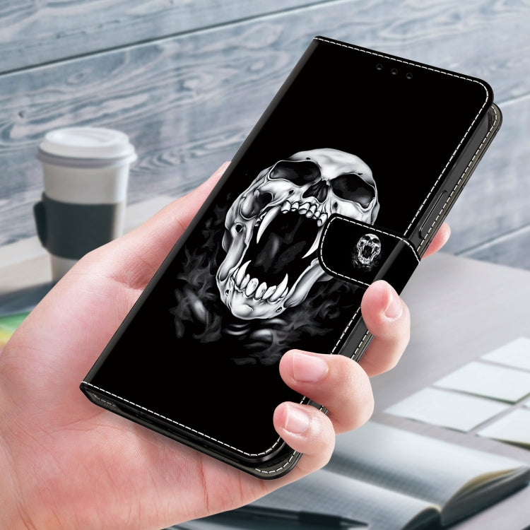 For Google Pixel 9 Crystal Painted Leather Phone case(Skull) - Google Cases by PMC TechLife | Online Shopping South Africa | PMC TechLife | Buy Now Pay Later Mobicred