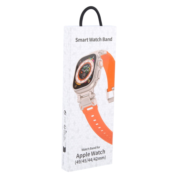 For Apple Watch Series 5 44mm Explorer TPU Watch Band(Titanium Orange) - free shipping - PMC TechLife - Order now!