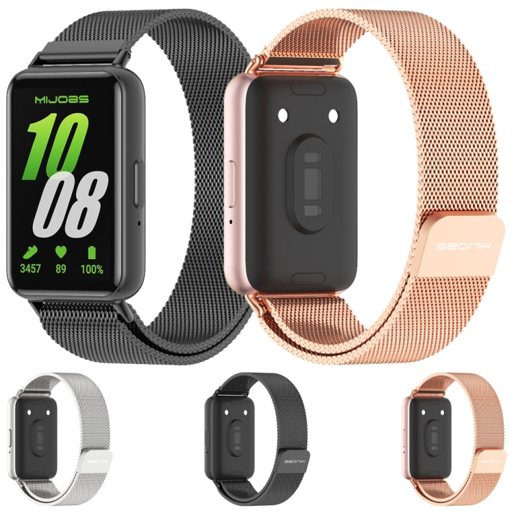 For Samsung Galaxy Fit 3 Mijobs Milan Magnetic Metal Watch Band(Rose Gold) - free shipping - PMc TechLife - Order now!