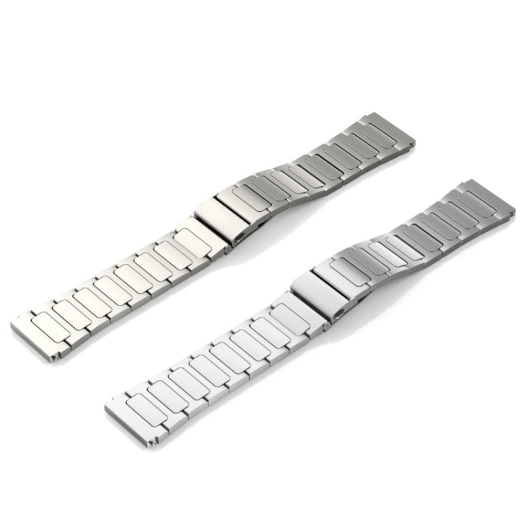 For Huawei Watch 4 / 4 Pro 22mm Flat Buckle Titanium Alloy Watch Band(Black) - Watch Bands by PMc TechLife | Online Shopping South Africa | PMc TechLife | Buy Now Pay Later Mobicred