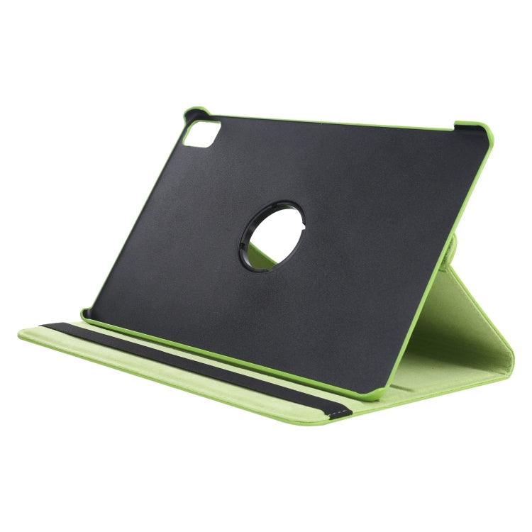 For iPad Pro 13 2024 360 Degree Rotation Litchi Texture Leather Tablet Case with Holder(Green) - iPad Pro 13 2024 Cases by PMC TechLife | Online Shopping South Africa | PMC TechLife | Buy Now Pay Later Mobicred