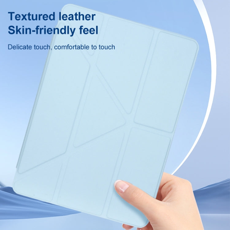 For Huawei MatePad Air 11.5 2023 Clear Acrylic Deformation Leather Tablet Case(Black) - Huawei by PMC TechLife | Online Shopping South Africa | PMC TechLife | Buy Now Pay Later Mobicred
