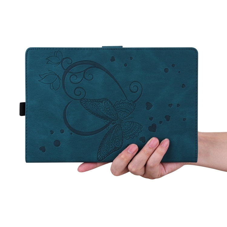 For iPad Pro 13 2024 Love Butterfly Embossed Leather Tablet Case(Blue) - iPad Pro 13 2024 Cases by PMC TechLife | Online Shopping South Africa | PMC TechLife | Buy Now Pay Later Mobicred