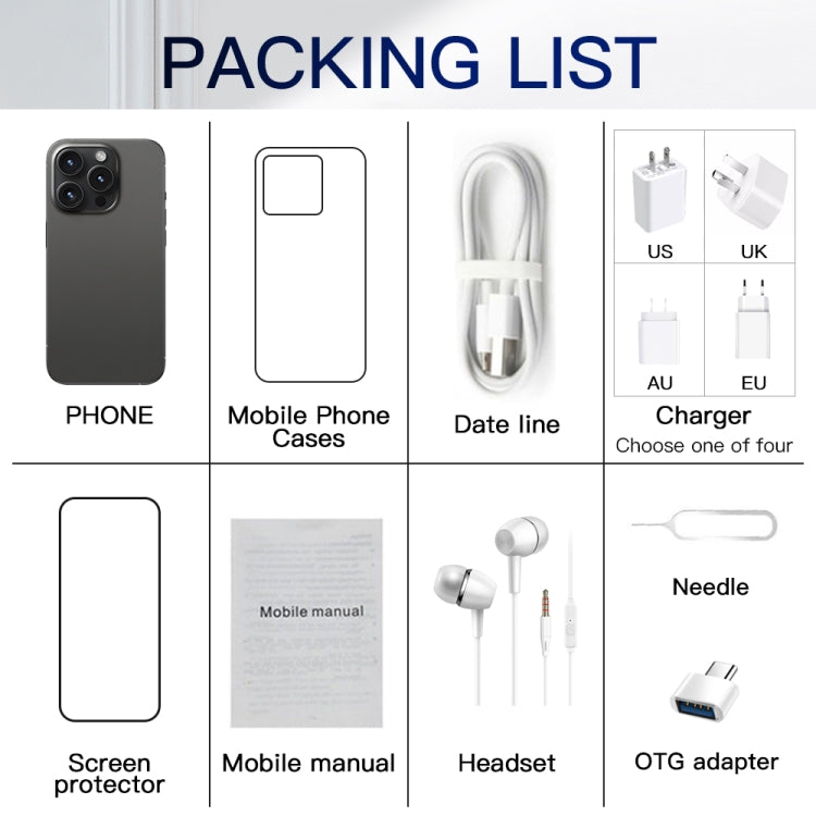 i15 Pro Max / Q5, 2GB+16GB, 6.5 inch Screen, Face Identification, Android 8.1 MTK6580P Quad Core, Network: 3G, Dual SIM(Titanium White) - by PMC TechLife | Online Shopping South Africa | PMC TechLife