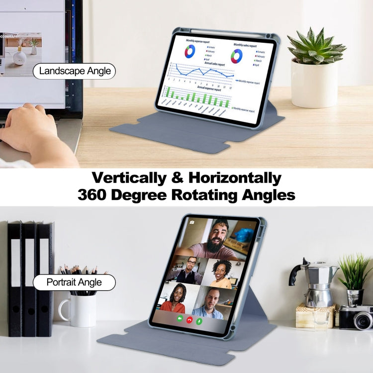 For iPad Pro 11 2024 Transparent Rotation Smart Leather Tablet Case(Lavender) - iPad Pro 11 2024 Cases by PMC TechLife | Online Shopping South Africa | PMC TechLife | Buy Now Pay Later Mobicred