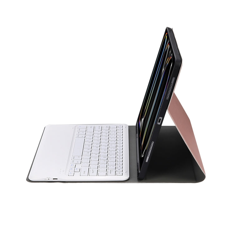For iPad Pro 13 2024 A13B Detachable Ultra-Thin Bluetooth Keyboard Leather Tablet Case with Pen Slot(Rose Gold) - For iPad Pro by PMC TechLife | Online Shopping South Africa | PMC TechLife | Buy Now Pay Later Mobicred