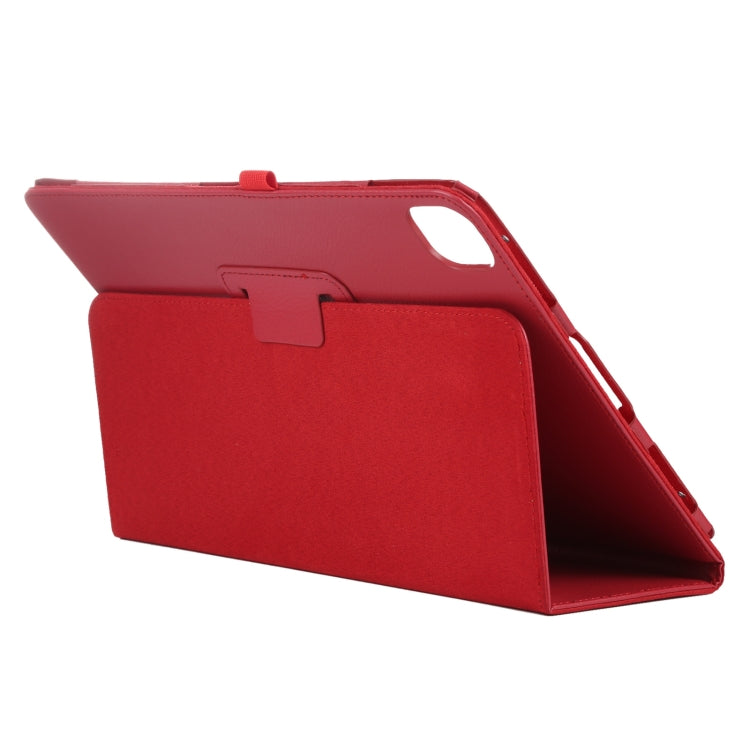 For iPad Air 11 2024 Litchi Texture Solid Color Leather Tablet Case(Red) - iPad Air 11 2024 Cases by PMC TechLife | Online Shopping South Africa | PMC TechLife | Buy Now Pay Later Mobicred
