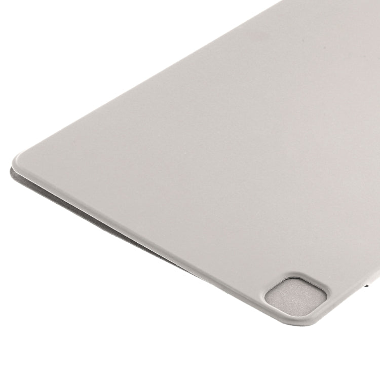 For iPad Pro 11 2024 Double-sided Clip Fixed Buckle Magnetic PU Leather Smart Tablet Case(Grey) - iPad Pro 11 2024 Cases by PMC TechLife | Online Shopping South Africa | PMC TechLife | Buy Now Pay Later Mobicred