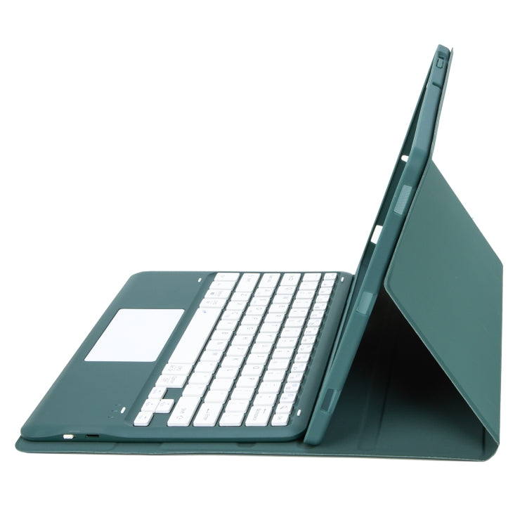 For iPad Pro 13 2024 A14B-A Detachable Ultra-Thin Bluetooth Touch Keyboard Leather Tablet Case with Pen Slot(Dark Green) - For iPad Pro by PMC Jewellery | Online Shopping South Africa | PMC Jewellery | Buy Now Pay Later Mobicred