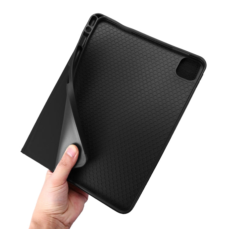 For iPad Pro 11 2024 Fabric Leather Tablet Case(Black) - iPad Pro 11 2024 Cases by PMC TechLife | Online Shopping South Africa | PMC TechLife | Buy Now Pay Later Mobicred