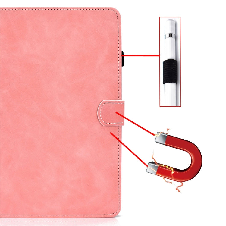For iPad Pro 11 2024 Cowhide Texture Tablet Leather Smart Case(Rose Gold) - iPad Pro 11 2024 Cases by PMC TechLife | Online Shopping South Africa | PMC TechLife | Buy Now Pay Later Mobicred