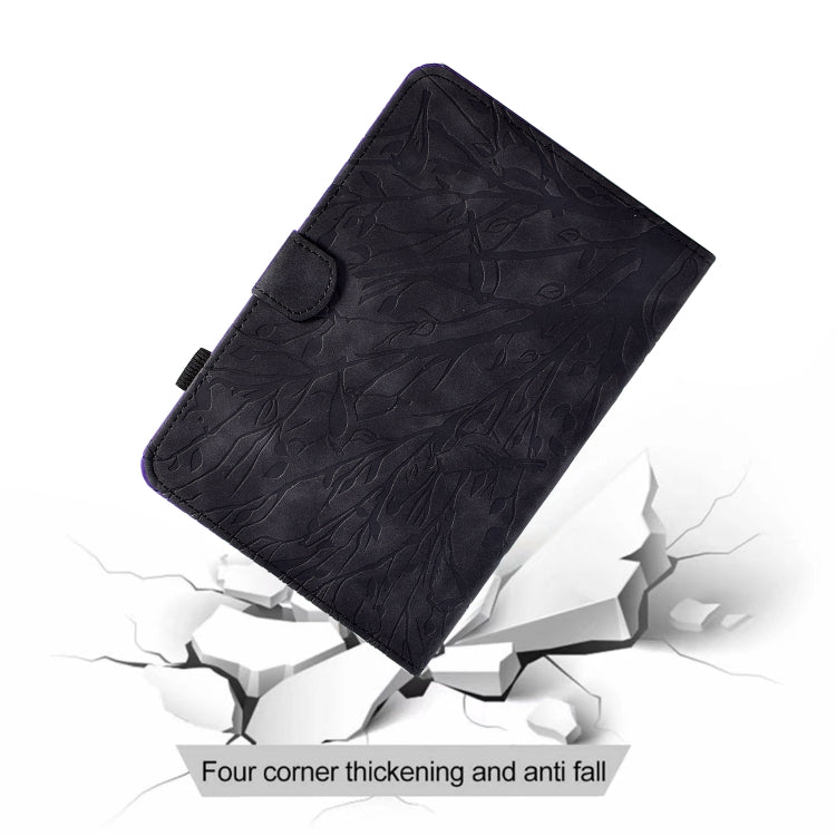 For iPad Pro 11 2024 Fortune Tree Embossed Leather Smart Tablet Case(Black) - iPad Pro 11 2024 Cases by PMC TechLife | Online Shopping South Africa | PMC TechLife | Buy Now Pay Later Mobicred