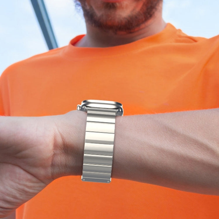 22mm One-Bead Magnetic Buckle Titanium Metal Watch Band(Titanium Color) - free shipping - PMc TechLife - Order now!