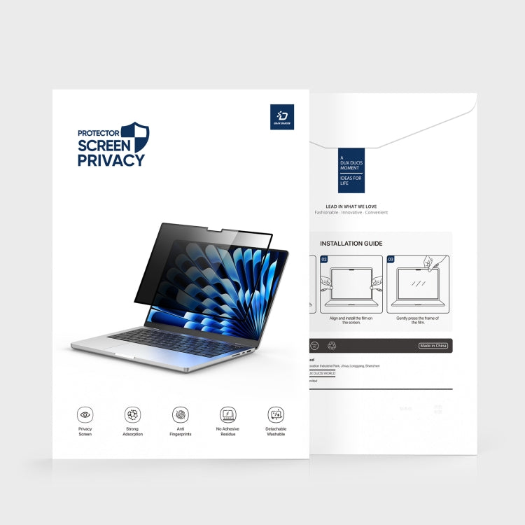 For MacBook Air 13.6 2022/2024 A2681 DUX DUCIS LCGH Laptop Privacy Tempered Glass Film - Screen Protectors by DUX DUCIS | Online Shopping South Africa | PMC TechLife | Buy Now Pay Later Mobicred