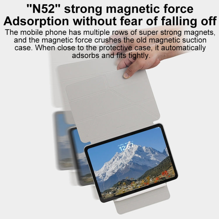 For iPad Air 13 2025 / 2024 Y-Shape Double-sided Clip Magnetic Smart Tablet Case(Purple) - iPad Air 13 2025 / 2024 Cases by PMC TechLife | Online Shopping South Africa | PMC TechLife | Buy Now Pay Later Mobicred