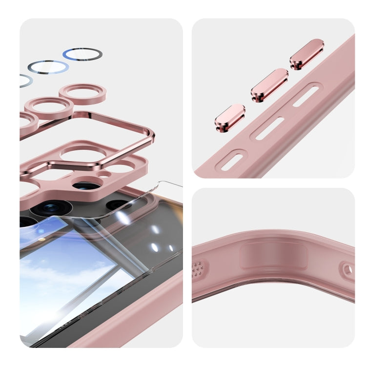 For Samsung Galaxy S25 Ultra 5G Acrylic Hybrid TPU Armor Shockproof Phone Case(Pink) - Galaxy S25 Ultra 5G Cases by PMC Jewellery | Online Shopping South Africa | PMC Jewellery | Buy Now Pay Later Mobicred