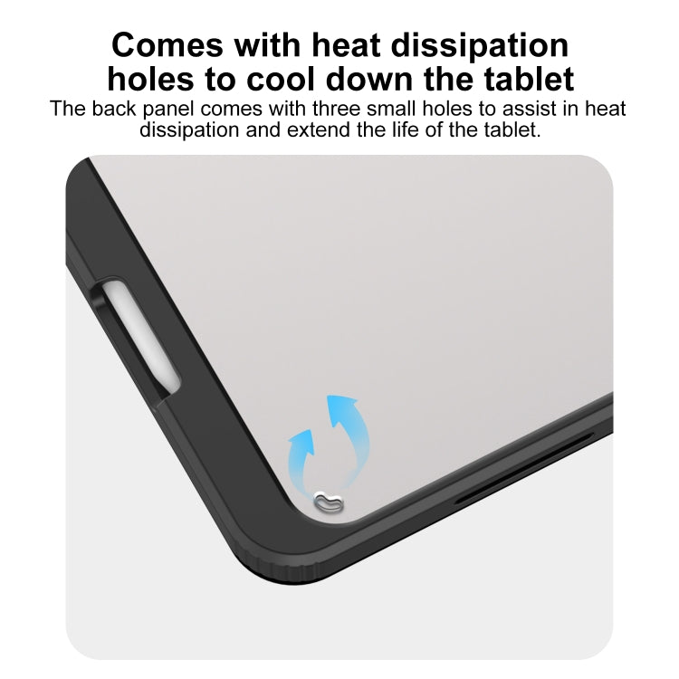 For iPad Air 13 2025 / 2024 Mutural Pinyue Series Smart Leather Tablet Case(Black) - free shipping - PMC TechLife - Order now!