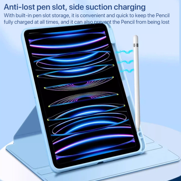 For iPad Air 11 2024 Magnetic Split Leather Smart Tablet Case with Pen Slot(Purple) - iPad Air 11 2024 Cases by PMC TechLife | Online Shopping South Africa | PMC TechLife | Buy Now Pay Later Mobicred
