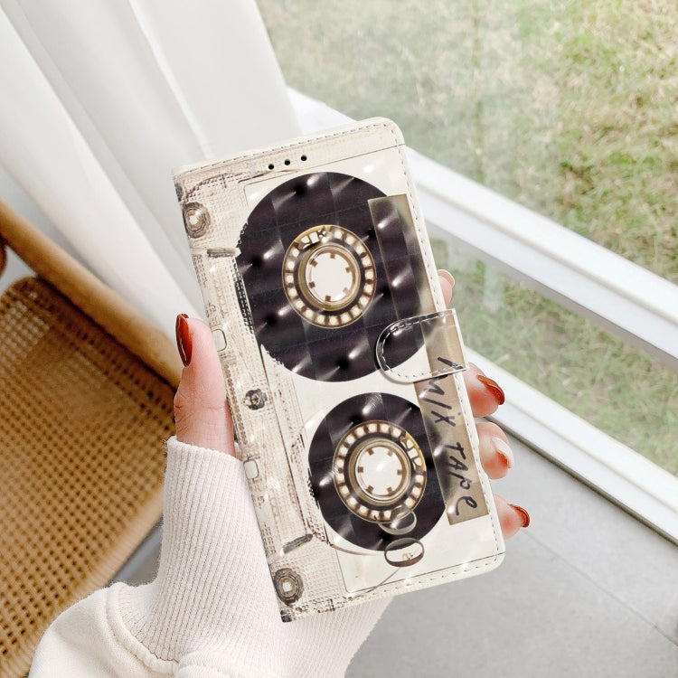 For iPhone 16 3D Pattern Leather Phone Case(Tape) - iPhone 16 Cases by PMC TechLife | Online Shopping South Africa | PMC TechLife | Buy Now Pay Later Mobicred