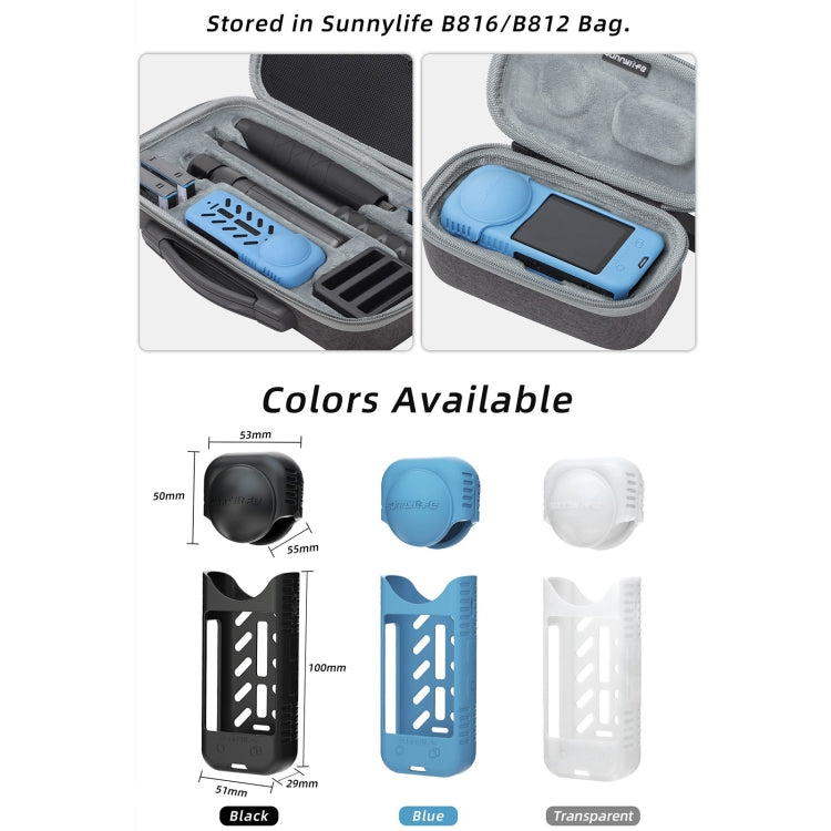 For Insta360 X4 / X5 Sunnylife Silicone Shockproof Case Lens Body Cover Kit(Black) - free shipping - PMC TechLife - Order now!