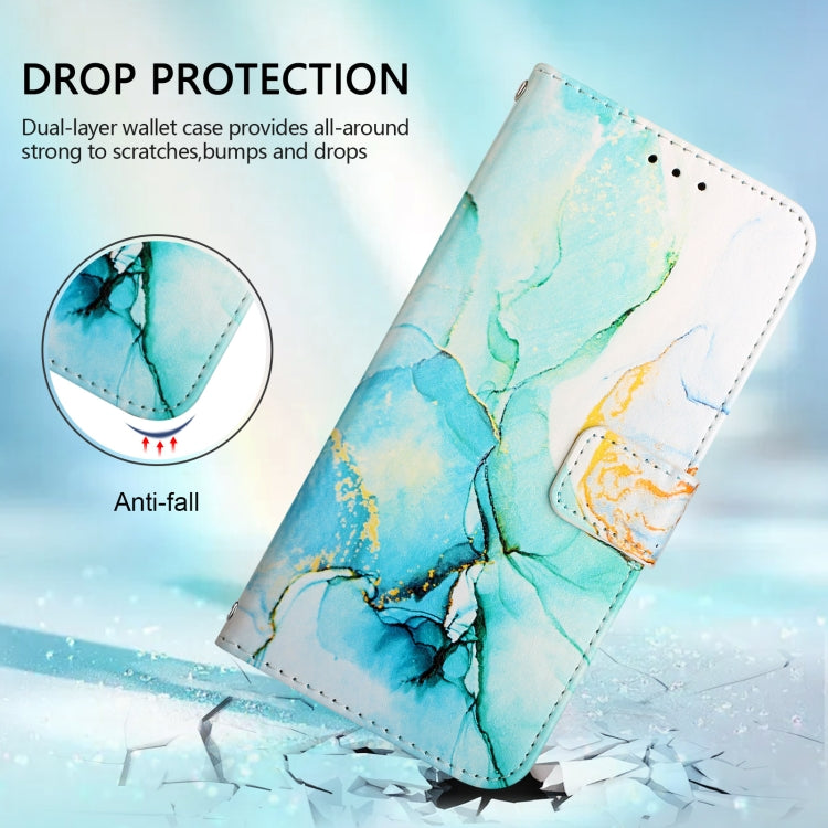 For Xiaomi Redmi K70 / K70 Pro PT003 Marble Pattern Flip Leather Phone Case(Green) - Xiaomi Cases by PMC Jewellery | Online Shopping South Africa | PMC Jewellery | Buy Now Pay Later Mobicred