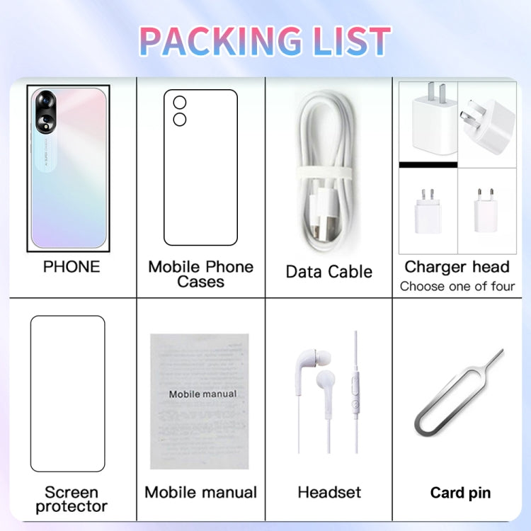 SDT81 / A38, 2GB+16GB, 6.3 inch Screen, Face Identification, Android 10.0 MTK6737 Quad Core, Network: 4G, Dual SIM(White) - by PMC TechLife | Online Shopping South Africa | PMC TechLife | Buy Now Pay Later Mobicred