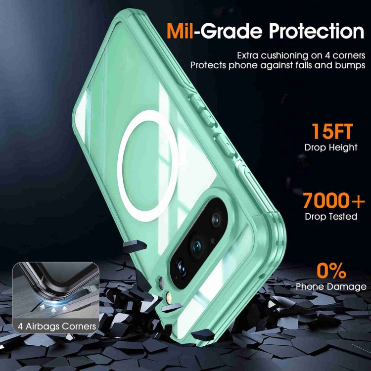 For Google Pixel 9 Pro XL RedPepper Transparent IP54 Life Waterproof Phone Case(Green) - free shipping - PMC TechLife - Order now!