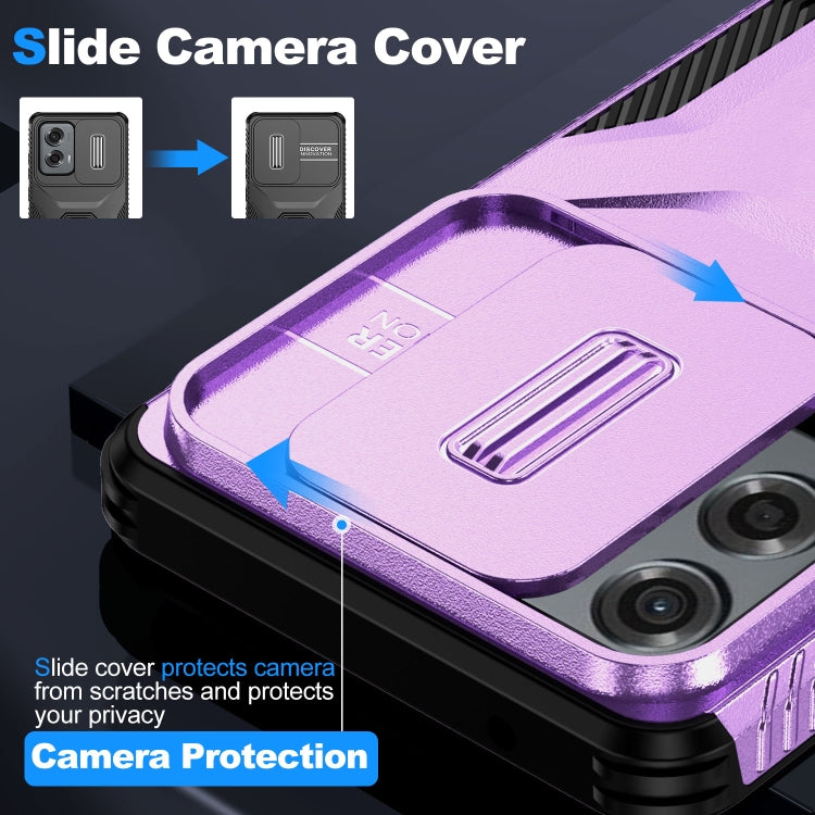 For Motorola Moto G Stylus 5G 2024 Sliding Camshield Phone Case(Purple) - Motorola Cases by PMC Jewellery | Online Shopping South Africa | PMC Jewellery | Buy Now Pay Later Mobicred