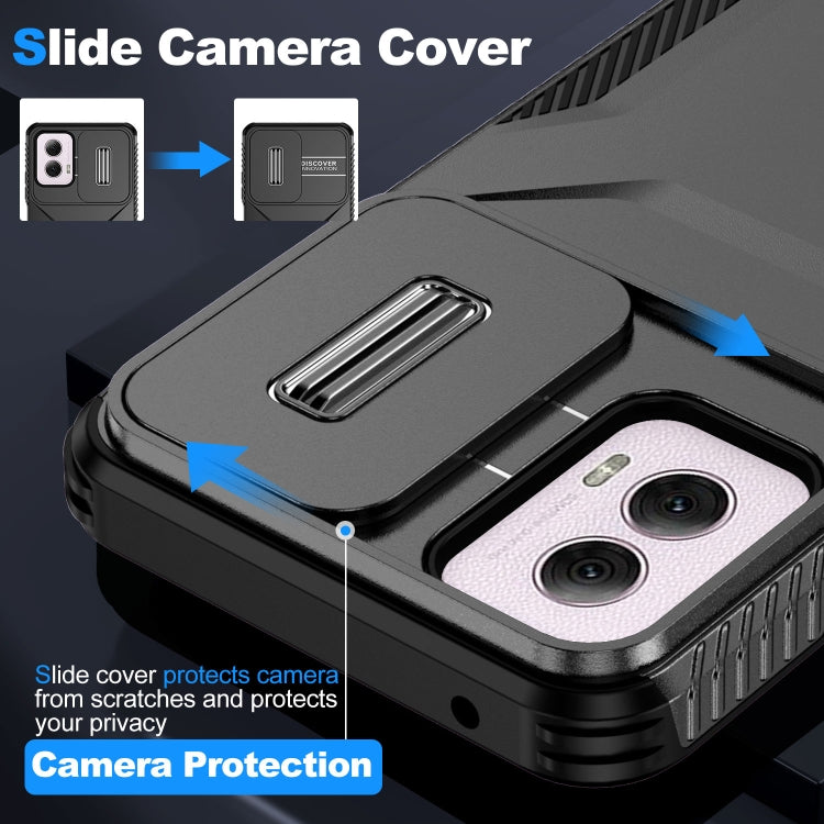 For Motorola Moto G Power 5G 2024 Sliding Camshield Phone Case(Black) - Motorola Cases by PMC Jewellery | Online Shopping South Africa | PMC Jewellery | Buy Now Pay Later Mobicred