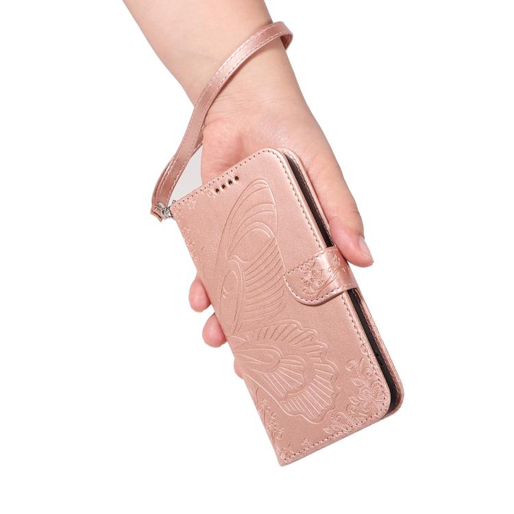 For Huawei Pura 80 Pro 5G Swallowtail Butterfly Embossed Leather Phone Case(Rose Gold) - free shipping - PMC TechLife - Order now!