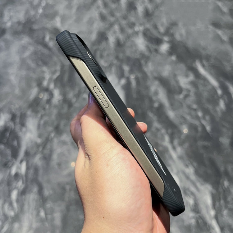 For iPhone 14 Pro Max Carbon Fiber Frameless Cooling Phone Case(Blue) - free shipping - PMC Jewellery - Order now!