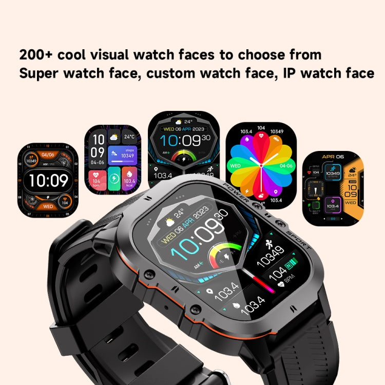 LEMFO C26 1.96 inch Sport Smart Watch, Support Bluetooth Call / Message Notification / Heart Rate / Blood Pressure Health Monitor(Orange) - free shipping - PMC TechLife - Order now!