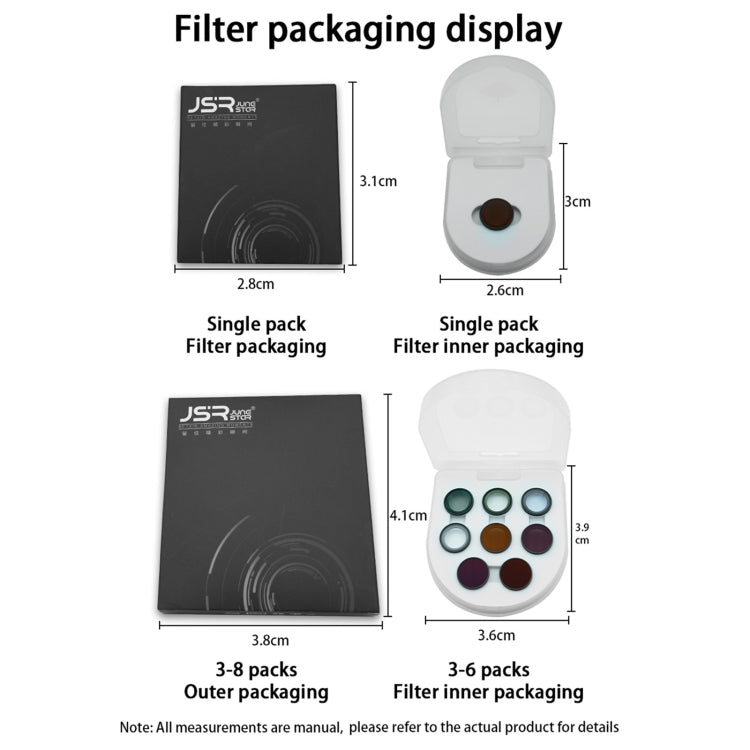 For Insta360 GO 3S JUNESTAR Camera Lens Filter, Filter:ND8 - Len Accessories by JSR | Online Shopping South Africa | PMC TechLife | Buy Now Pay Later Mobicred