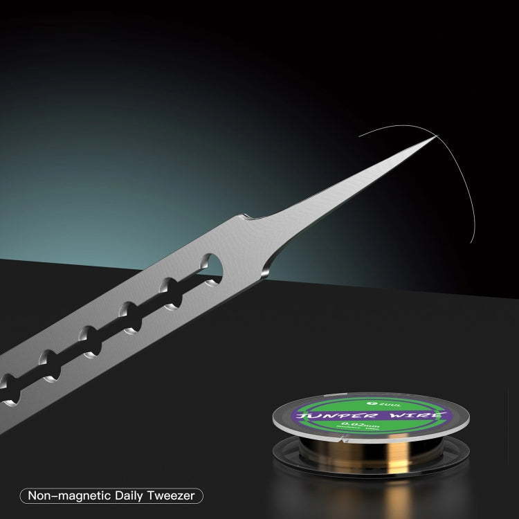 2UUL Non-magnetic Stainless Stencil Tweezers with Holes, Model:TW21 - Tweezers by 2UUL | Online Shopping South Africa | PMC TechLife | Buy Now Pay Later Mobicred