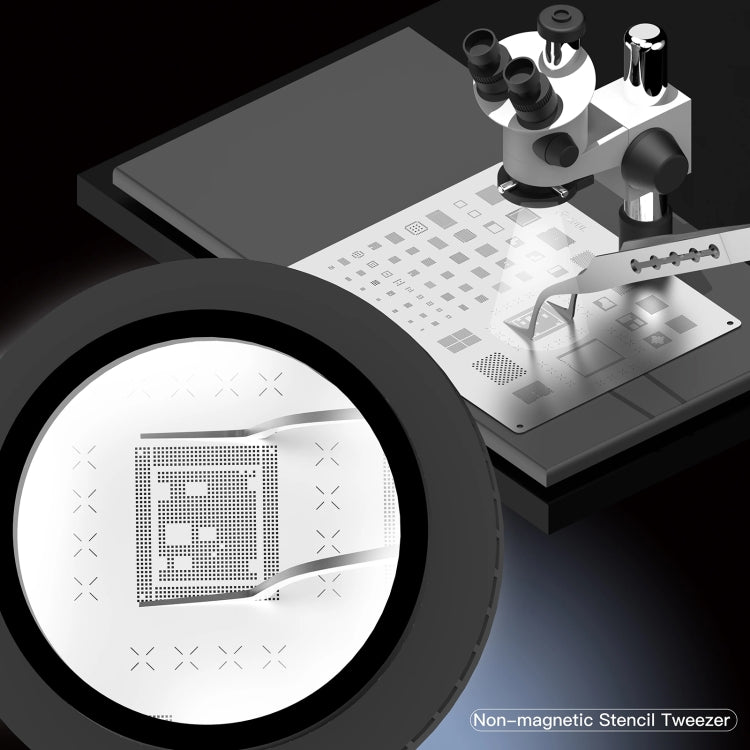 2UUL Non-magnetic Stainless Stencil Tweezers with Holes, Model:TW22 - Tweezers by 2UUL | Online Shopping South Africa | PMC TechLife | Buy Now Pay Later Mobicred