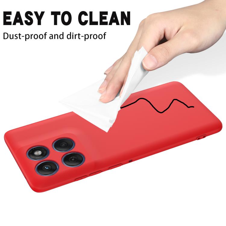 For Motorola Edge 60 Fusion / Edge 60 Solid Color Liquid Silicone Dropproof Full Coverage Phone Case(Red) - free shipping - PMC TechLife - Order now!