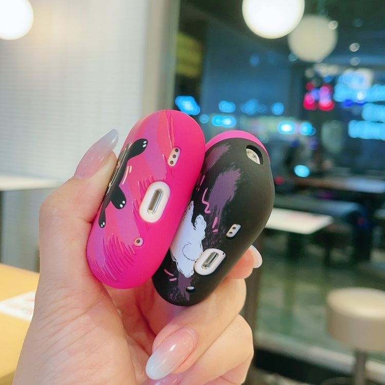 For AirPods 2 / 1 Cat and Dog Pattern Earbuds Box Frosted TPU Case(Exploring Dog) - For AirPods 1/2 by PMC Jewellery | Online Shopping South Africa | PMC Jewellery | Buy Now Pay Later Mobicred