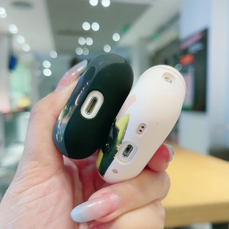 For AirPods Pro 2 Phantom Panda Pattern Earbuds Box Frosted TPU Case(Black) - For AirPods Pro 2 by PMC Jewellery | Online Shopping South Africa | PMC Jewellery | Buy Now Pay Later Mobicred