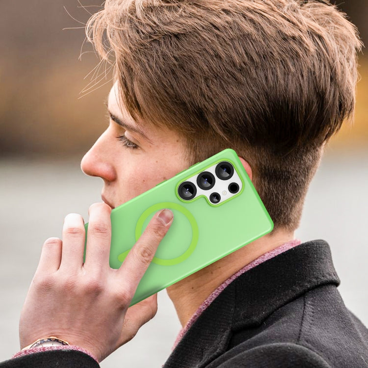 For Samsung Galaxy S25 Ultra MagSafe Frosted Translucent TPU + PC Full Coverage Phone Case(Green) - Galaxy S25 Ultra 5G Cases by PMC Jewellery | Online Shopping South Africa | PMC Jewellery | Buy Now Pay Later Mobicred