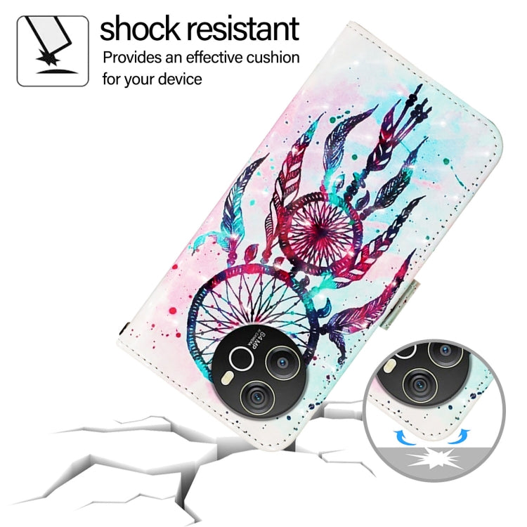 For Blackview Shark 8 3D Painting Horizontal Flip Leather Phone Case(Color Drop Wind Chimes) - More Brand by PMC TechLife | Online Shopping South Africa | PMC TechLife | Buy Now Pay Later Mobicred